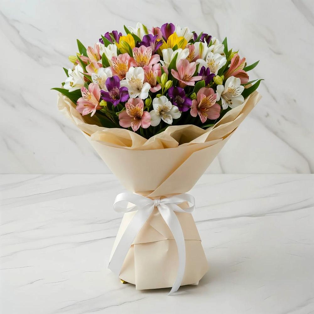 Букет цветов из: Альстромерии в Слободище