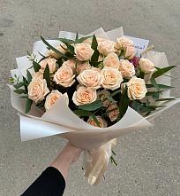 Букет Кремовые розы Латте в Слободище