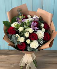 Букет цветов из:  Розы и Альстромерии в Слободище