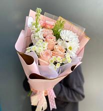 Букет цветов из:  Хризантемы и Розы в Слободище
