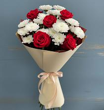 Букет цветов из:  Розы и Хризантемы в Слободище