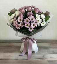 Букет цветов из:  Хризантемы и Розы в Слободище