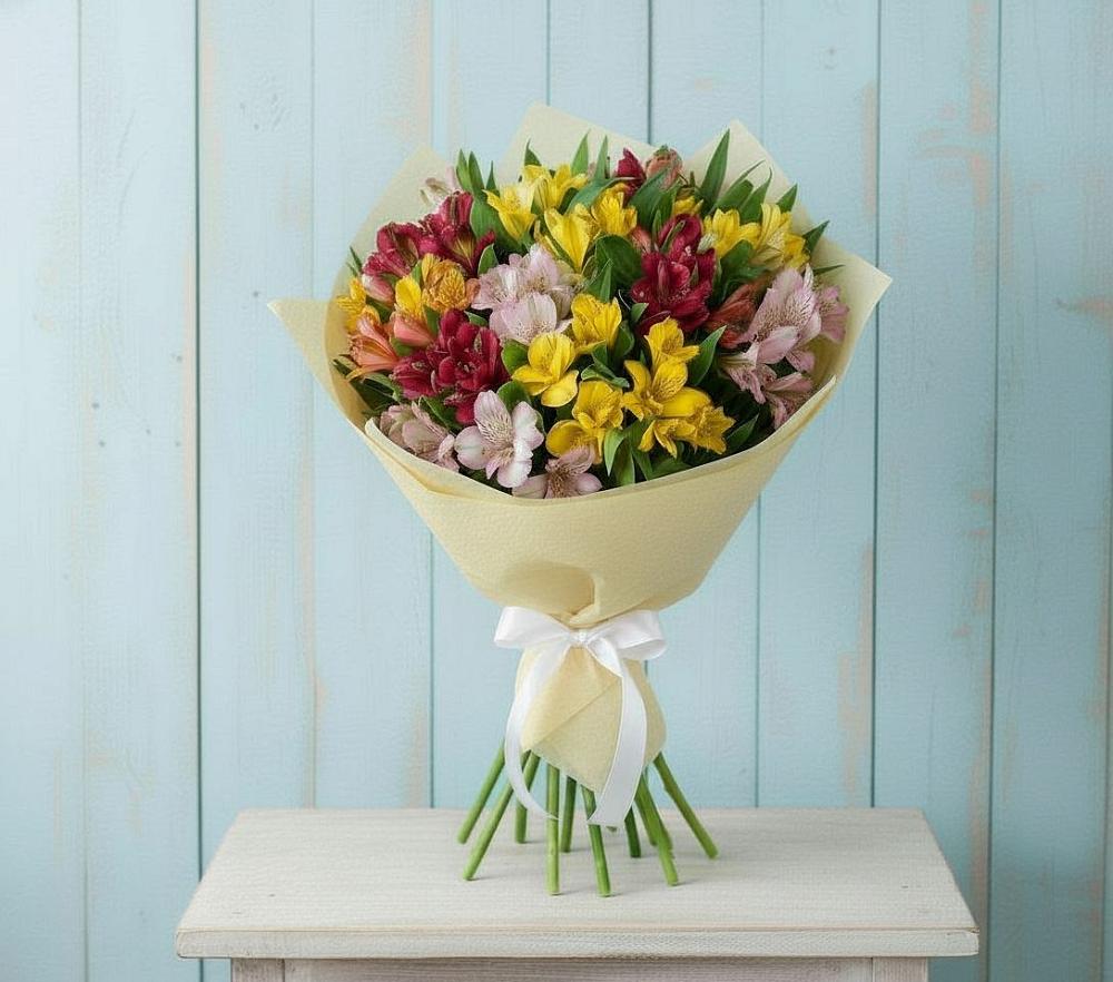 Букет цветов из: Альстромерии в Слободище