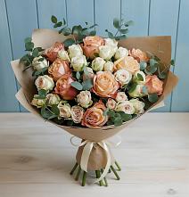Букет цветов из:  Альстромерии и Розы в Слободище