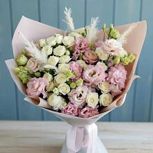 Букет цветов из:  Альстромерии и Розы в Слободище